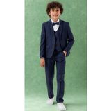 Atlas Kids Erkek Çocuk Smokin Takım Elbise – Ceketli Pantolonlu Yelekli Papyonlu Gömlekli 5’li Set