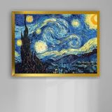 Atlas Sanat Galerisi 20mm Çerçeve, Poliresin, Mat PVC Kaplamalı, Fotoğraf Puzzle Belge Çerçevesi, Beyaz, 33x48/34x48/35x50/48x68/50x70 cm, Yatay/Dikey Asılabilir (Altın, 48x68)