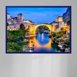 Atlas Sanat Galerisi 20mm Çerçeve, Poliresin, Mat PVC Kaplamalı, Fotoğraf Puzzle Belge Çerçevesi, Beyaz, 33x48/34x48/35x50/48x68/50x70/60x85/61x61 cm, Yatay/Dikey Asılabilir (Lacivert, 48x68)