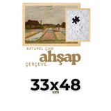 Atlas Sanat Galerisi 33X48 Ahşap Çerçeve 2Cm En, 2,5Cm Derinlik Puzzle Fotoğraf Poster Resim Çerçevesi Naturel Çam