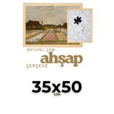 Atlas Sanat Galerisi 35X50 Cm Ahşap Çerçeve 2Cm En, 2,5Cm Derinlik Puzzle Fotoğraf Poster Resim Çerçevesi Naturel Çam