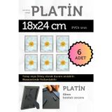 Atlas Sanat Galerisi 6 Adet Pvc Li 18X24 Cm 22Mm Bombeli Çerçeve Fotoğraf Resim Çerçevesi Ayaklı Veya Duvara Asma Yatay-Dikey