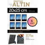 Atlas Sanat Galerisi 6 Adet Pvc Li 20X25 Cm 22Mm Bombeli Çerçeve Fotoğraf Resim Çerçevesi Ayaklı Veya Duvara Asma Yatay-Dikey