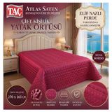 Atlas Saten Çift Kişilik Yatak Örtüsü