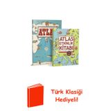 Atlas Set - Kıtalar -Denizler - Kültürler Arası... + Türk Klasiği Hediye