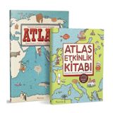 Atlas Set - Kıtalar -Denizler - Kültürler Arası Yolculuk Rehberi - 2 Kitap Takım