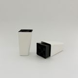 Atlas Shop 12 cm 4 Adet Mat Beyaz Plastik Köşeli Konik Koltuk Ayağı