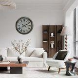 Atlas Silver 40 Cm Metal Duvar Saati