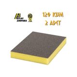 Atlas Sünger Zımpara - İnce 2 taraflı - 120 Kum - 2 Adet