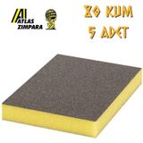 Atlas Sünger Zımpara - İnce 2 Taraflı - 80 Kum - 5 Adet
