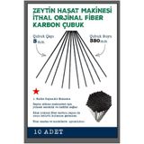 ATLAS ÜRÜNLERİ ZEYTİN HASAT / SİLKME MAKİNASI KARBON FİBER ÇUBUK 5 MM 10 Adet