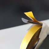 ATLASTEK METAL 3x10.mm / 20.mt Kapı Pencere Soğuk Toz Geçirmez İzolasyon Kendinden Yapışkanlı Isı Yalıtım Fitil Conta Bant