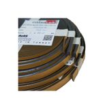 ATLASTEK METAL 7x10.mm / 10.mt Kapı Pencere Soğuk Toz Geçirmez Izolasyon Fitil Conta Bant