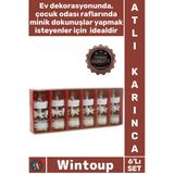 #Atlıkarınca Hediyelik Dekoratif Süsleme Bebek Şekeri Mevlüt Obje 6'Lı Gold Beyaz Ufak Atlı Karınca
