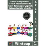 #Atlıkarınca Hediyelik Dekoratif Süsleme Bebek Şekeri Mevlüt Obje Şık 6'Lı Renkli Ufak Atlı Karınca