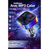 ATLT ATLANTİS 12-24V 20W KABLOSUZ MP3 ÇALAR ARAÇ İÇİ KULLANIM BLUETOOTHLU LED FREKANS EKRANLI ŞARJ BAŞLIKLI