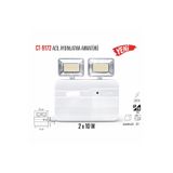ATLT ATLANTİS 2X10W 400 LÜMEN CT-9172 ACİL AYDINLATMA ARMATÖRÜ ŞARJLI 2 KADEME IŞIK