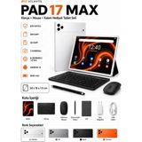 Atlt Atlantis Btk Kayıtlı Tablet Çocuk Öğrenci Günlük Kullanım Uygun Full Set Sım Kart Destekli 10.1 Inç Hd+Ekran 8000MAH 8 Çekirdek 13MP ÖN+30MP Arka Kamera 2 Kameralı - Gümüş
