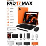 Atlt Atlantis Btk Kayıtlı Tablet Çocuk Öğrenci Günlük Kullanım Uygun Full Set Sım Kart Destekli 10.1 Inç Hd+Ekran 8000MAH 8 Çekirdek 13MP ÖN+30MP Arka Kamera 2 Kameralı - Turuncu