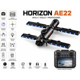 Atlt Atlantis Horızon AE22 Dron Gps Destekli Katlanabilir Hd Kameralı Su Püskürtmeli LED Işıklı Wifi Canlı Görüntü 360 Derece Dönüşlü Brushless Motor Engel Tanımalı Elektirikli Kamera Ekranlı Kumandalı - Açık Beyaz - Gri
