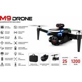 Atlt Atlantis M9 Dron Katlanabilir Ekranlı Kumanda 4K Çift Çift Lens Fvp Kameralı Wi-Fi Canlı Görüntü Aktarımı Takip Et Modu Katlanabilir Özel Çantalı 360 Dere Engel Algılamalı Fırçasız Motor Renkli Aydınlatma - Siyah