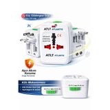 ATLT ATLANTİS PRİZ DÖNÜŞTÜRÜCÜ EVRENSEL ÜNİVERSAL SEYAHAT ADAPTÖRÜ 150 ÜLKE UYUMLU AMERİKA İNGİLTERE AVRUPA AVUSTURALYA ÇİN JAPONYA FİŞ PRİZ ÇEVİRİCİ DÖNÜŞTÜRÜCÜ