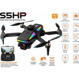 Atlt Atlantis S5HP Drone Akıllı Hava Fotoğrafçılığı Dron 4K Hd Çift Kamera 360 Derece Engel Algılama 50XZOOM USB Kart Okuyucu+ Micro Sd Kart Hediye Katlanabilir Wifi Cam Uygulama Kontrol Ekrablı Uzaktan Kumanda - Siyah