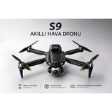 Atlt Atlantis S9 Aerıal Drone Ekranlı Kumanda Fırçasız Motor 2.4g Rc Quadcopter Wi-Fi Cam Fpv Canlı Yayın Engel Algılama Sabit Durma Katlanabilir Tek Tuşla Dönüş Çift Lens 50X Zoom Optik Akış Koruma - Siyah