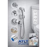 ATLT ATLANTİS TAHARET MUSLUĞU TAHARETMATİK MUSLUK KLOZET MUSLUĞU TUVALET KROM KAPLAMA 145CM 2312
