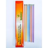 Atmaca Tuhafiye Yabalı Kısa Renkli Örgü Şiş Seti (2,5-3-3,5-4no) 4 Adet Çocuk Şişi, Kısa Şiş, Titanyum 25 Cm