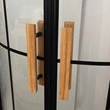 Atolye 10 Ahşap Duşakabin Kulpu- Sauna Kapı Kolu Kahverengi