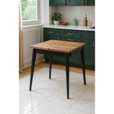 Atolye Casa 80x80cm Çam Açılır Mutfak Masası Totem Model
