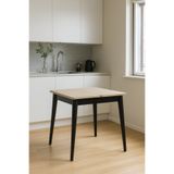 Atolye Casa 80x80cm Traverten Açılır Mutfak Masası Totem Model