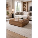 Atolye Casa 90x90cm Ceviz Orta Sehpa Sabit Kare Lizbon Model