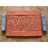 Atölye Dekupaj Model 063 -Kazlar Deboss & Emboss İkili Set Polimer Kil Doku Oklavası / Seramik Çamuru Desen Rulosu