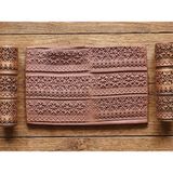 Atölye Dekupaj Model 111-Yılbaşı Kazağı Deseni Deboss & Emboss İkili Set - Polimer Kil Seramik Çamuru Doku Oklavası