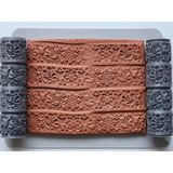 Atölye Dekupaj Model 183 - İskandinav Motifi - Deboss & Emboss İkili Set - Polimer Kil Seramik Çamuru Doku Oklavası