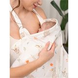 Atölye Eda Exclusive Atölye Eda %100 Pamuklu Oeko-Tex Sertifikalı Balenli Ayarlanabilir Yaka Aparatlı Emzirme Önlüğü 80X100CM Dokuma Kumaş - Beyaz - Kırmızı - Lacivert - 80 x 100 cm