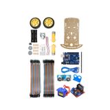 Atölye Elektronik Arduino 2WD Servolu Engelden Kaçan Robot Araba Kiti - Li-on 18650 Pil Yuvalı Set