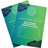 Atölye Elektronik Meslek Lisesi ve Mesem Öğrencileri Için Işletmelerde Mesleki Eğitim Iş Dosyası(Staj Defteri)- 1 Adet