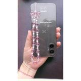 Atolye Ferda Pembe Kalp Ve Kurdele Figürlü Telefon Charmı Telefon Süsü