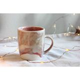 Atölye Lu El Yapımı Stoneware Kupa - Açık Pembe