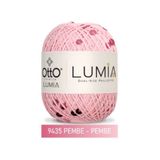 Atölye MaDe Otto Lumia -9435 Pembe Pembe- Çift Boy Pullu 50gr 90m - %85Pamuk %15Pul Payetli İp