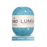 Atölye MaDe Otto Lumia -9442 Turkuaz Turkuaz- Çift Boy Pullu 50gr 90m - %85Pamuk %15Pul Payetli İp