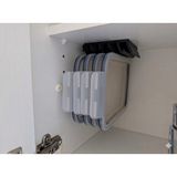 Atölye Matris 365 Saklama Kabı Kapak 6lı Tutucu Raf Askısı 13 x 12 cm Kapak Dahil Değildir. 3D Baskı Pla Plastik - Siyah
