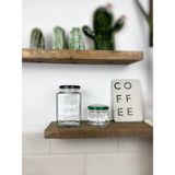 Atölye Merdiven Filtre Kahve Için Kavanozu Cam Dekoratif Erzak Kahve Kavanozu Matcha Kavanozu Etiketli