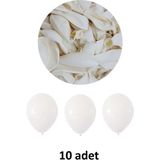 Atölye Mi Beyaz Balon 12" - 30 cm Lateks Beyaz Balon 10'lu Paket - Çok Renkli