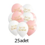 Atölye Mi Bride To Be Baskılı Balonlar Bride Parti Balonları 25li Paket