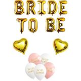 Atölye Mi Gold Bride To Be Balon Seti Kalp Balonlu Bride Parti Balon Süsleme Seti