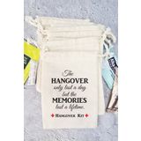 Atölye Mi Hangover Kit Kesesi Baskılı Kese Düğün Bekarlığa Veda Doğum Günü Hediye Kesesi 11x15 Cm 5 Adet